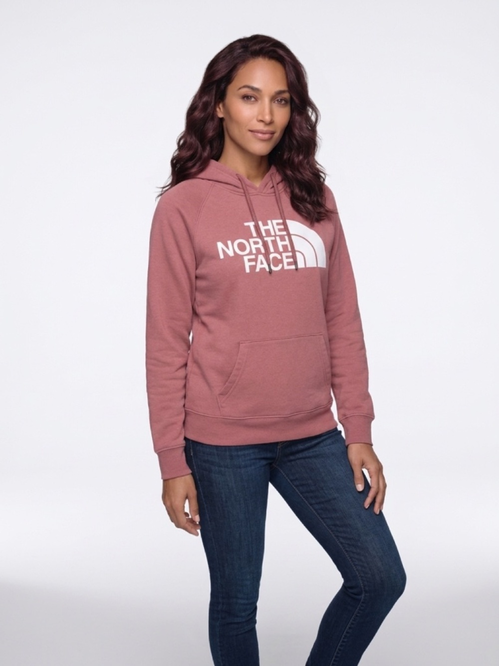 The North Face Women’s Pink Half Dome Pullover Hoodie Sweatshirt Size XS